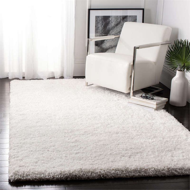 Safavieh Super Shag Ivory Shag Rug - 3' x 5'