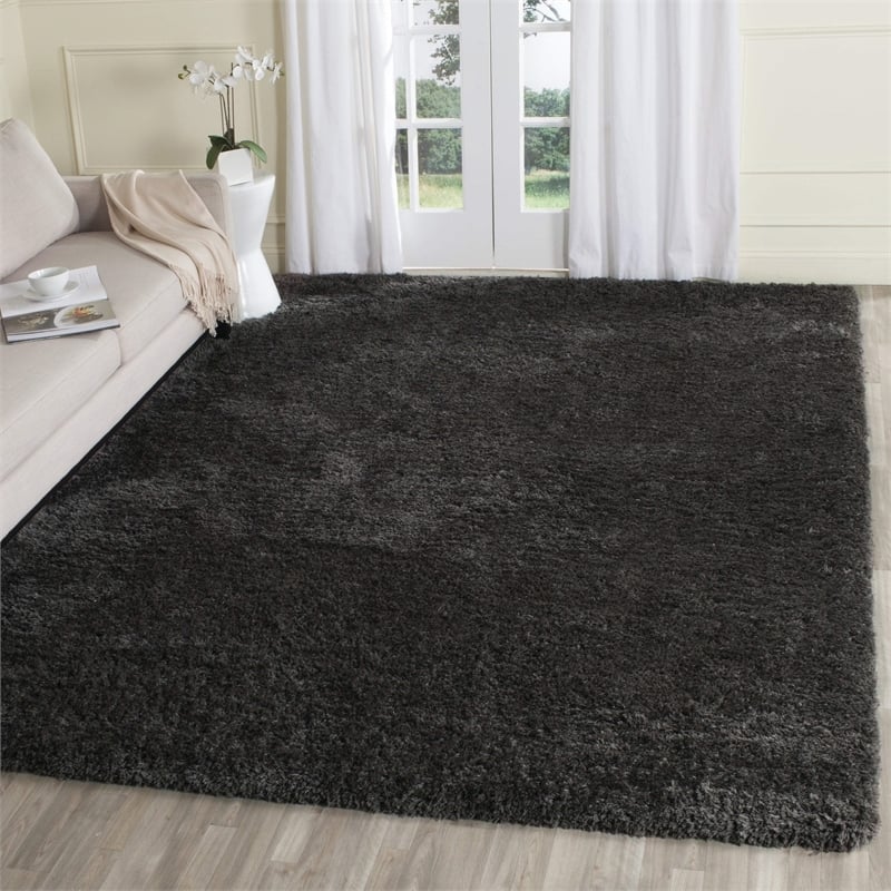 Safavieh Super Shag Dark Grey Shag Rug - 3' x 5'