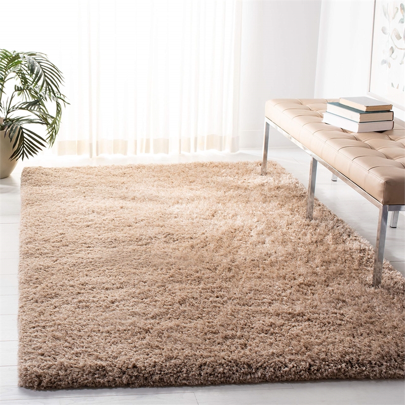 Safavieh Super Shag Beige Shag Rug - 5' x 8'
