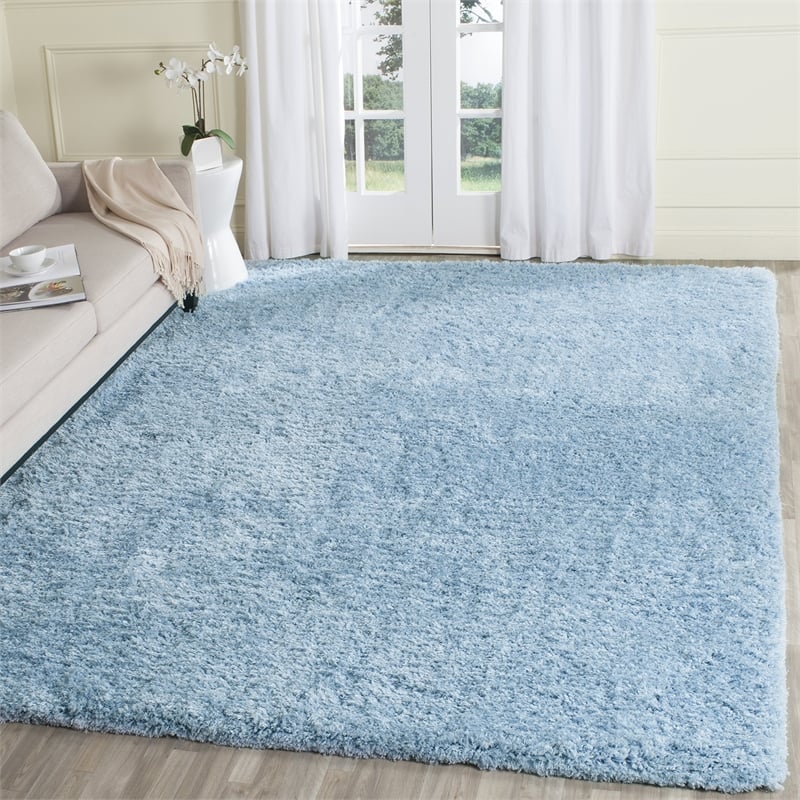 Safavieh Super Shag Light Blue Shag Rug - 8' x 10'