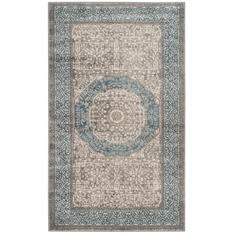 Safavieh Sofia Light Grey Traditional Rug - 4' x 5'7