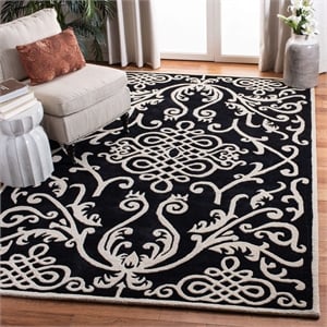 Safavieh Soho  Black Contemporary Rug - 7'6&quot x 9'6&quot