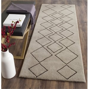 Safavieh Soho Light Grey Contemporary Rug - Runner 2'6&quot x 8'