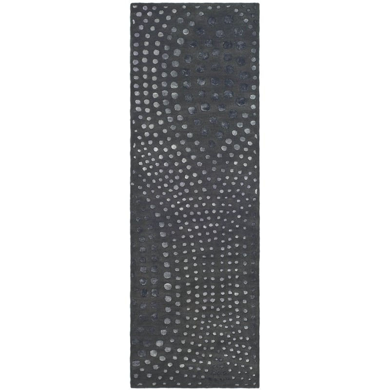 Safavieh Soho Dark Grey Contemporary Rug - Runner 2'6