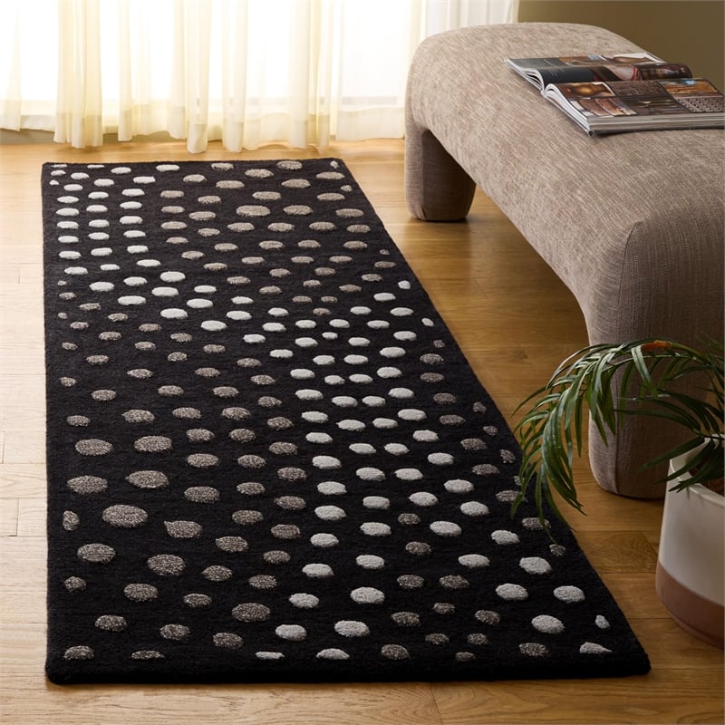 Safavieh Soho Dark Grey Contemporary Rug - Runner 2'6