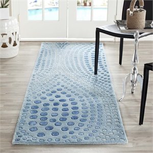 Safavieh Soho Light Blue Contemporary Rug - Runner 2'6&quot x 16'