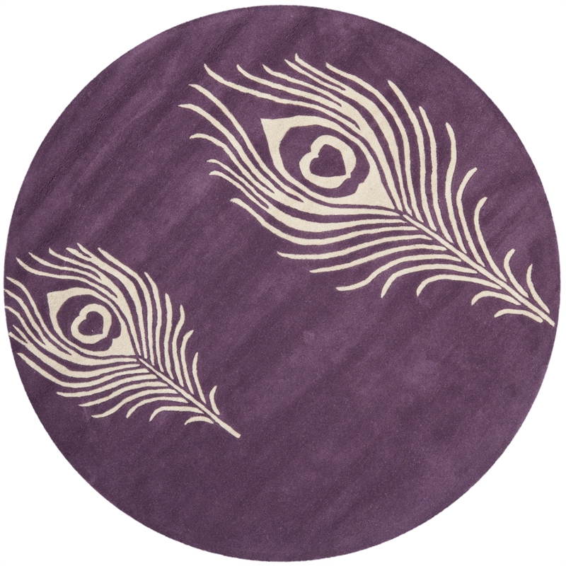 Safavieh Soho Purple Contemporary Rug - Round 4'