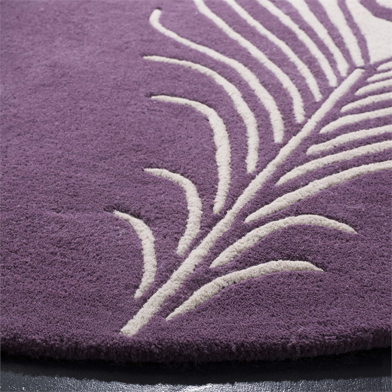 Safavieh Soho Purple Contemporary Rug - Round 4'