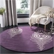 Safavieh Soho Purple Contemporary Rug - Round 8'
