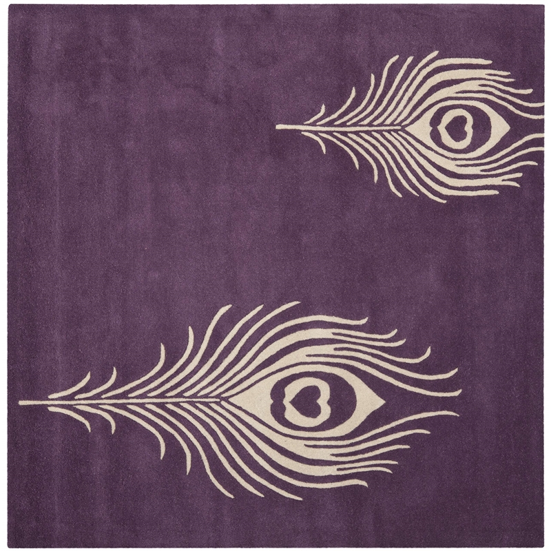 Safavieh Soho Purple Contemporary Rug - Square 4'