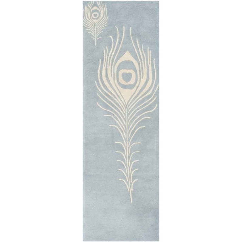 Safavieh Soho Light Blue Contemporary Rug Runner 2'6" x 12