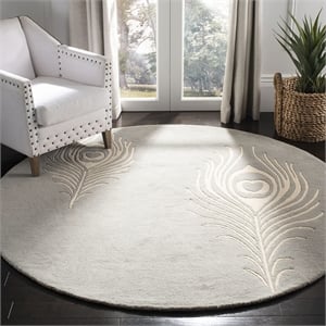 Safavieh Soho Grey Contemporary Rug - Round 6'