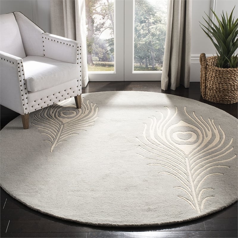Safavieh Soho Grey Contemporary Rug - Round 8'