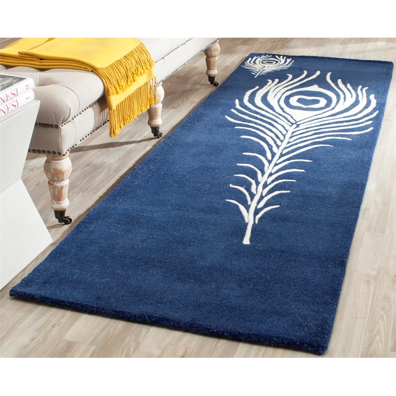Safavieh Soho Navy Contemporary Rug - Runner 2'6