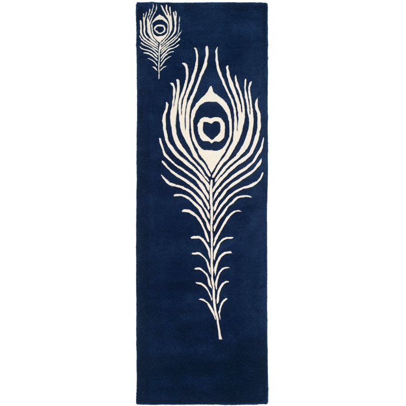 Safavieh Soho Navy Contemporary Rug - Runner 2'6