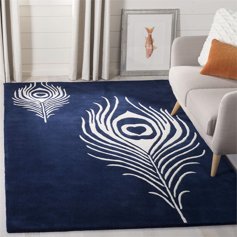 Safavieh Soho Navy Contemporary Rug - Square 6'