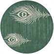 Safavieh Soho Teal Contemporary Rug - Round 6'