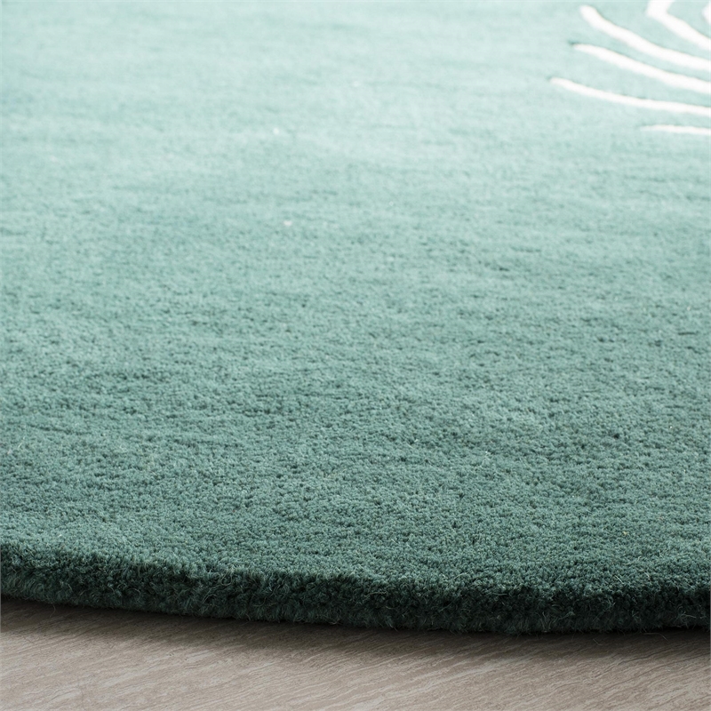 Safavieh Soho Teal Contemporary Rug - Round 6'