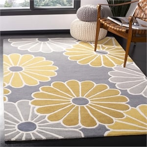 Safavieh Soho Grey Contemporary Rug - 6' x 9'