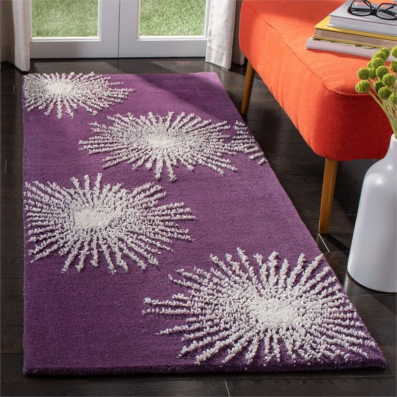 Safavieh Soho Purple Contemporary Rug - Runner 2'6