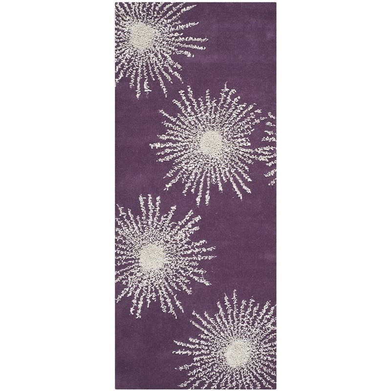 Safavieh Soho Purple Contemporary Rug - Runner 2'6
