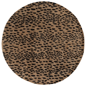 Safavieh Soho 4'-0&quot x 4'-0&quot Wool Hand Tufted Rug in Beige / Brown