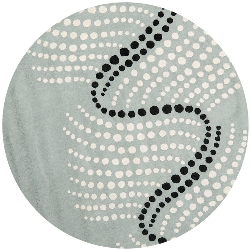 Safavieh Soho Grey Contemporary Rug - Round 6'