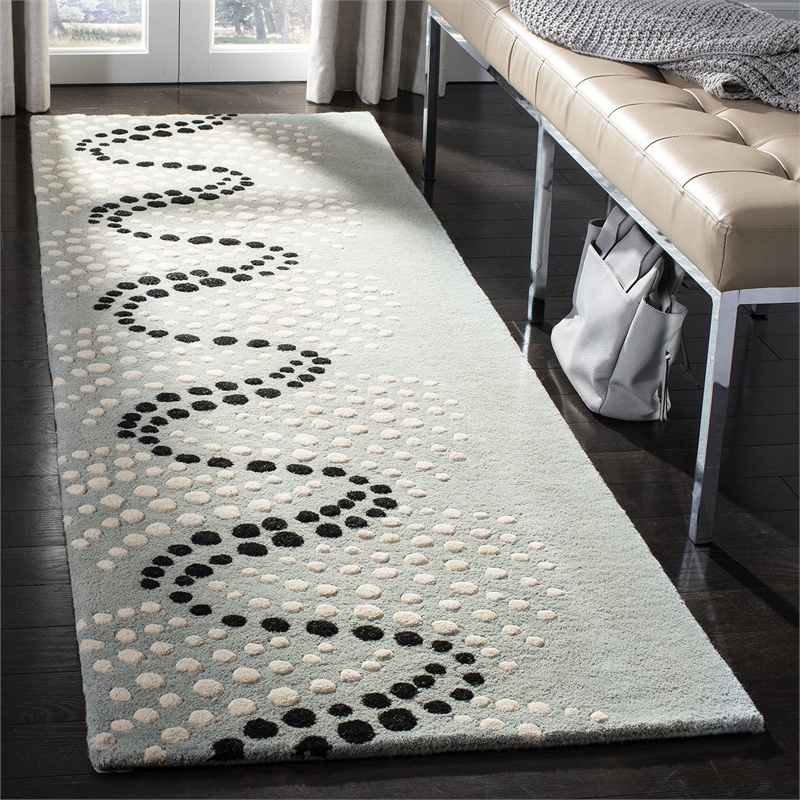 Safavieh Soho Grey Contemporary Rug - Runner 2'6