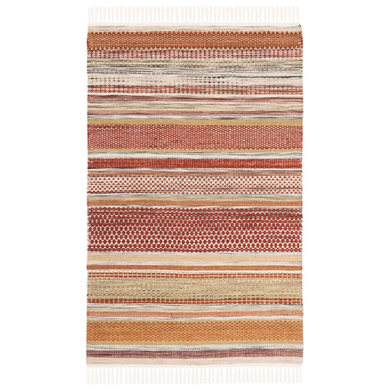 Safavieh Striped Kilim Beige Contemporary Rug - Runner 2'6