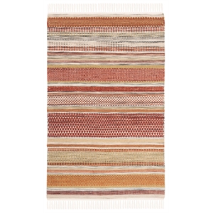 Safavieh Striped Kilim Beige Contemporary Rug - Runner 2'6&quot x 4'