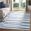 Safavieh Striped Kilim Blue Contemporary Rug - 4' x 6'