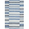 Safavieh Striped Kilim Blue Contemporary Rug - 4' x 6'