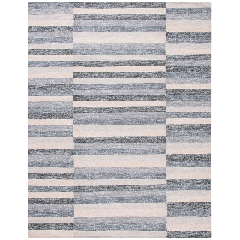 Safavieh Striped Kilim Grey Contemporary Rug - 8' x 10'