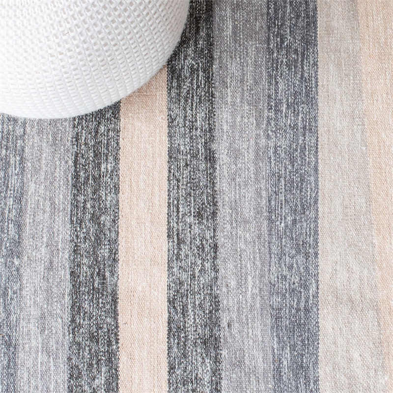 Safavieh Striped Kilim Grey Contemporary Rug - 8' x 10'