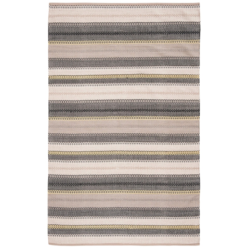 Safavieh Striped Kilim Grey Contemporary Rug - 5' x 8'