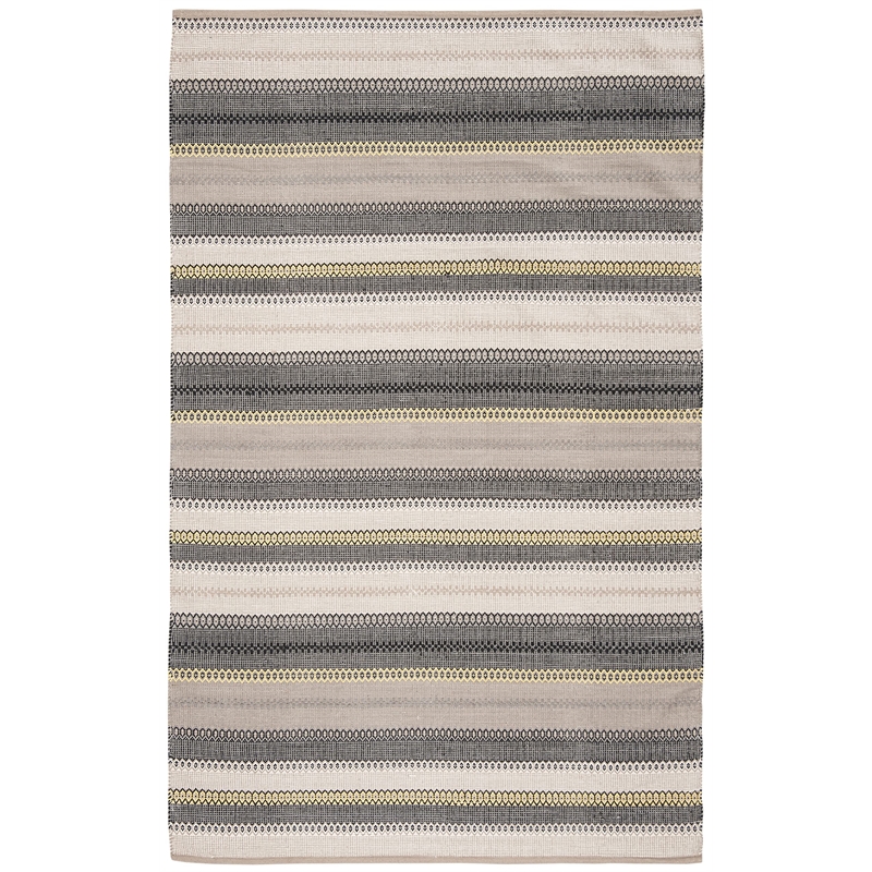 Safavieh Striped Kilim Grey Contemporary Rug - 8' x 10'