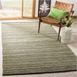 Safavieh Striped Kilim Green Contemporary Rug - 8' x 10'