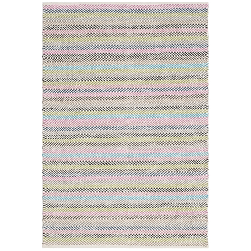 Safavieh Striped Kilim Light Grey Contemporary Rug - 4' x 6'