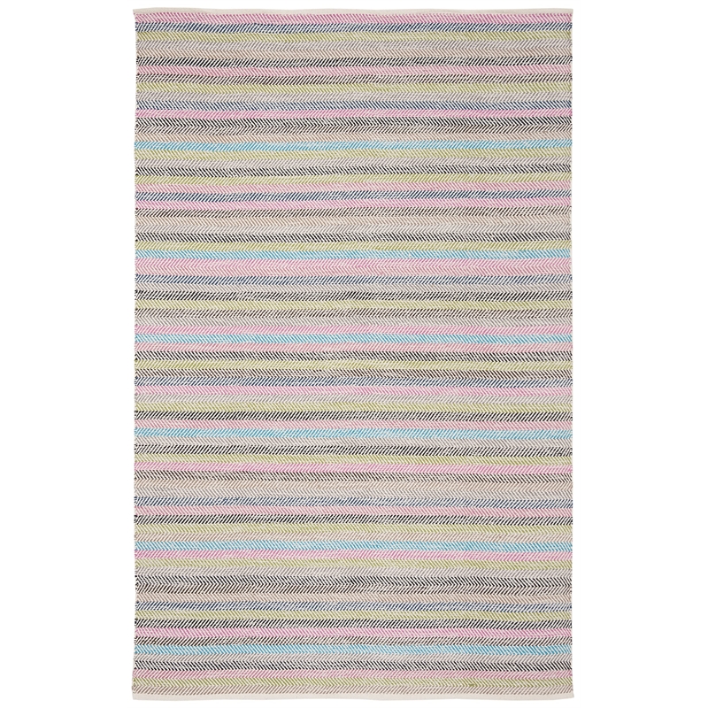 Safavieh Striped Kilim Light Grey Contemporary Rug - 5' x 8'