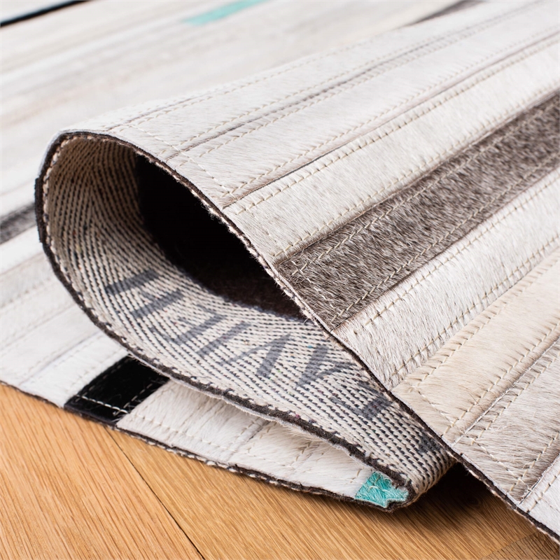 Safavieh Studio Leather Grey Shag Rug - Runner 2'3