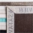 Safavieh Studio Leather Grey Shag Rug - Runner 2'3