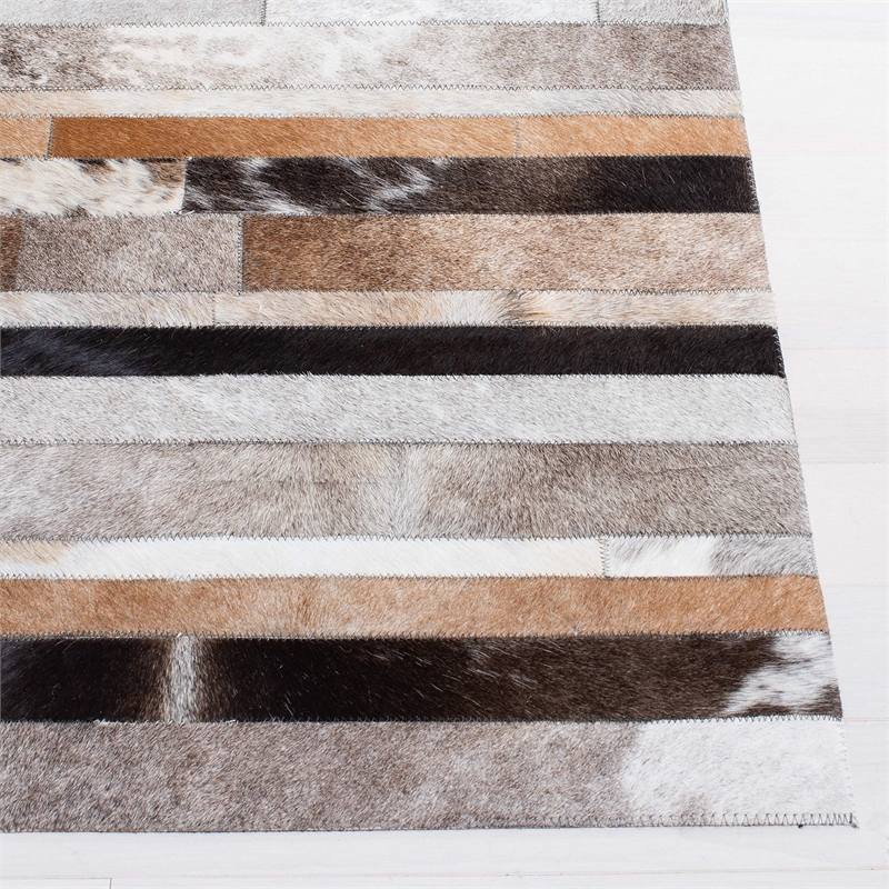 Safavieh Studio Leather Ivory Shag Rug - 3' x 5'