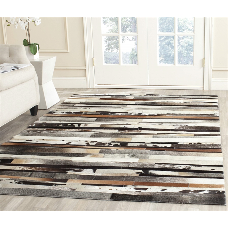 Safavieh Studio Leather Ivory Shag Rug - 3' x 5'