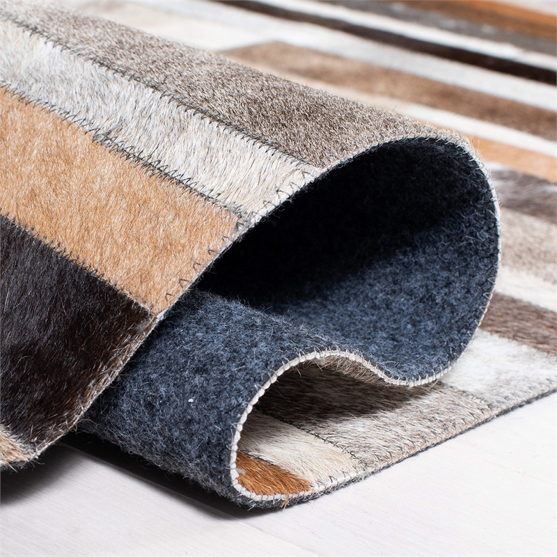 Safavieh Studio Leather Ivory Shag Rug - 3' x 5'
