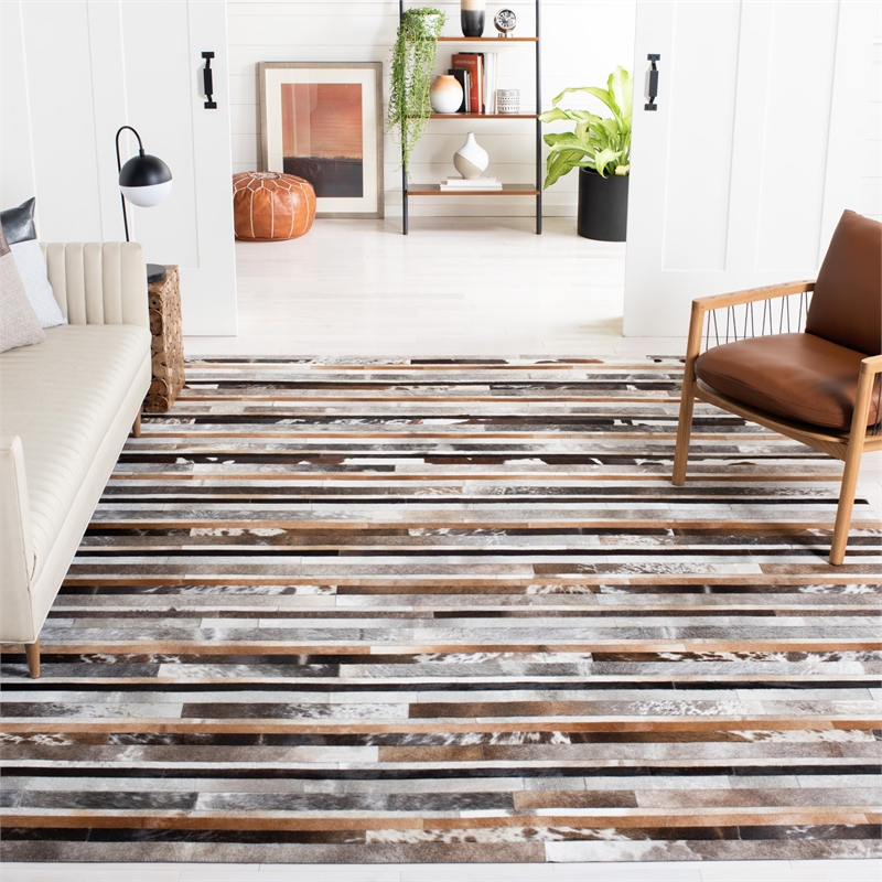 Safavieh Studio Leather Ivory Shag Rug - 8' x 10'