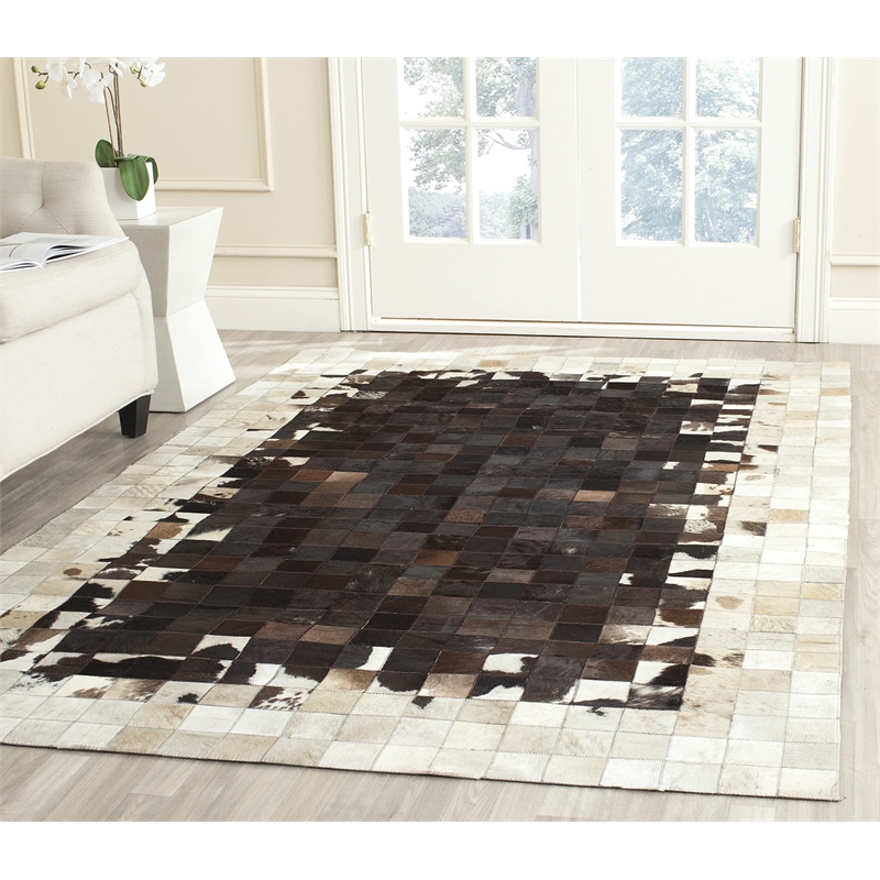 Safavieh Studio Leather Ivory Shag Rug - 5' x 8'