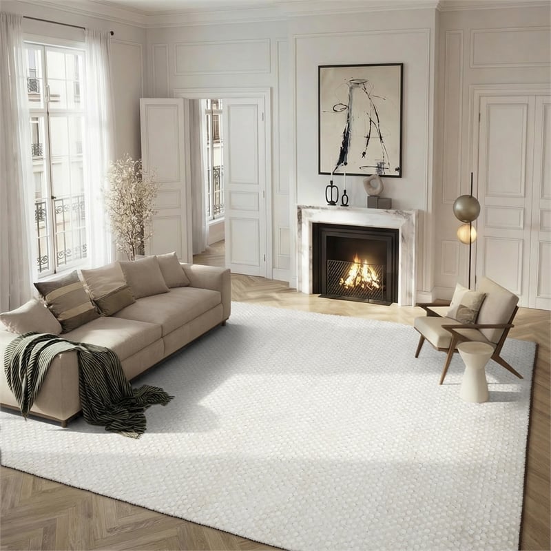 Safavieh Saint Tropez Snow White Contemporary Rug - 8' x 10'