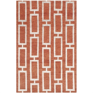 Safavieh Stone Wash Rust Contemporary Rug - 4' x 6'