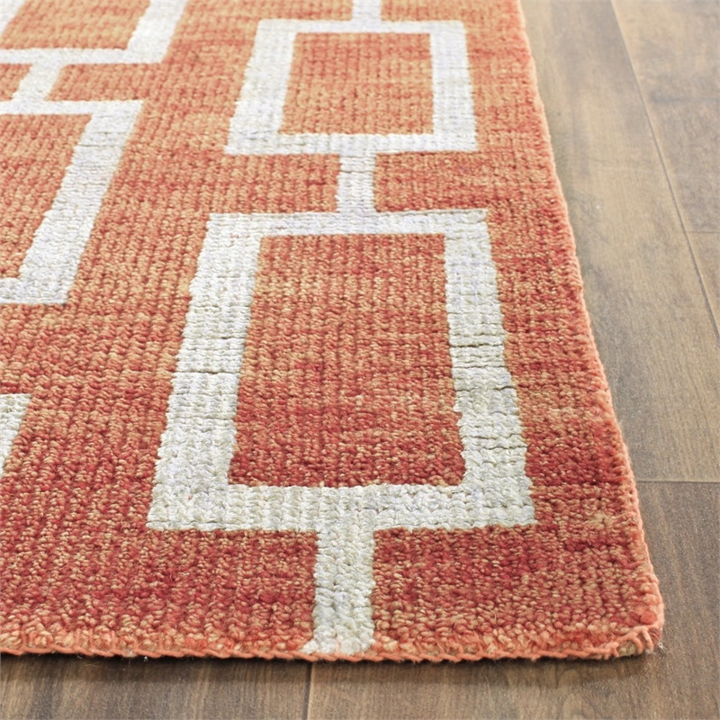 Safavieh Stone Wash Rust Contemporary Rug - 5' x 8'