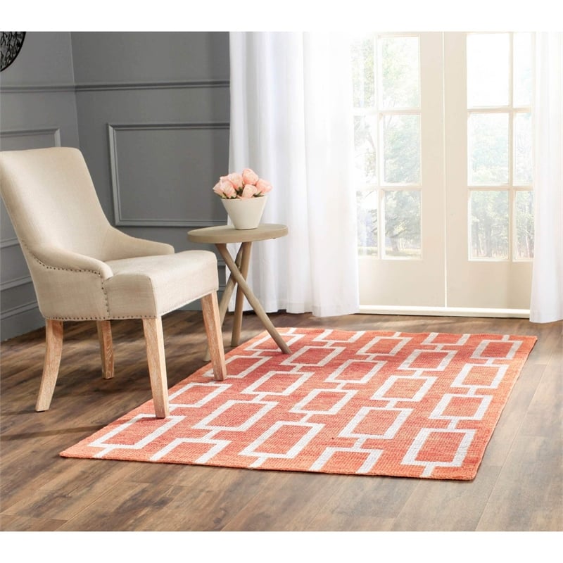 Safavieh Stone Wash Rust Contemporary Rug - 5' x 8'